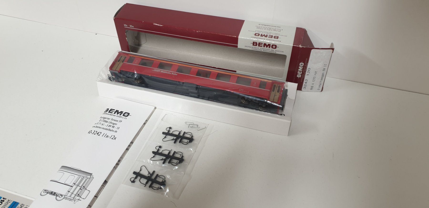 Bemo Modellini di ferrovie: Bemo RhB Einhetswagen EW II 3242 120 – Usato da Neuenhof venduto da ludovicco 5