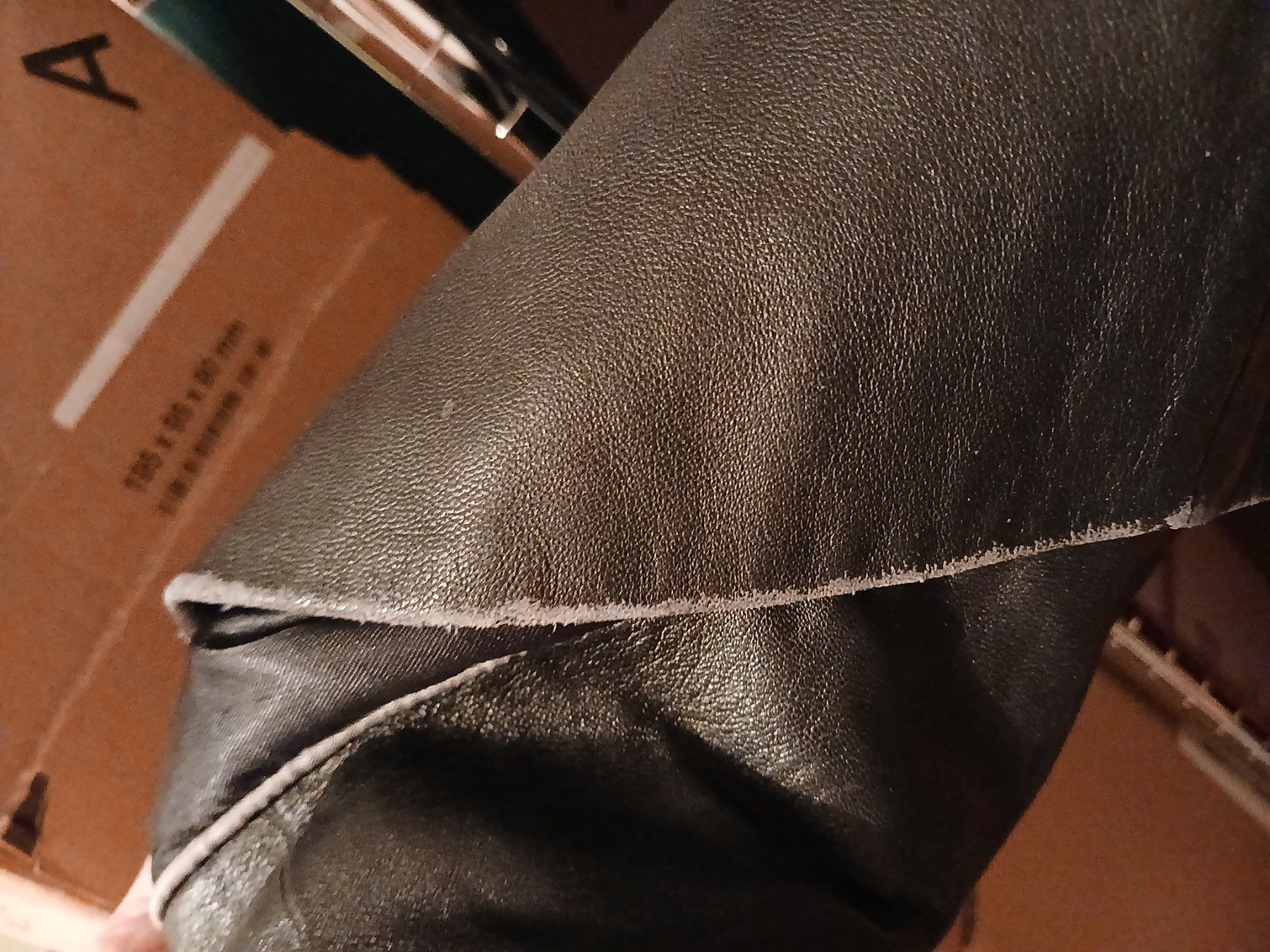 Cappotti: Long "Per Una" (M&S) lined black leather coat size 10 – Usato da Turbenthal venduto da viw_48fr 7