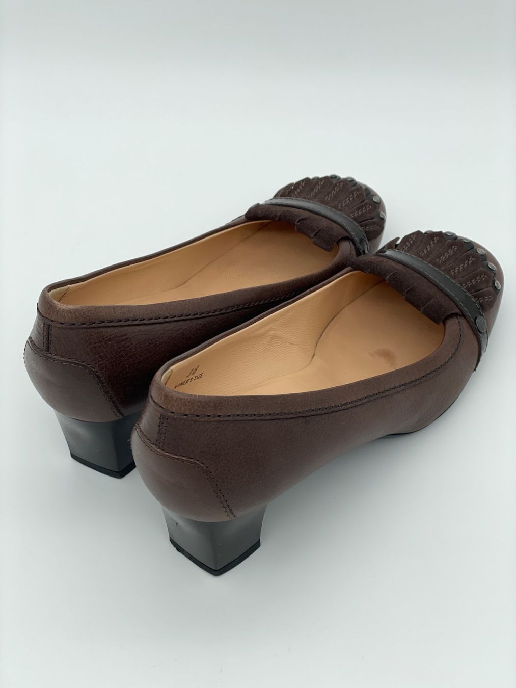 Tod'S Scarpe da donna: Tod's Fringed Studded Pump EU 38 Braun – Usato da Zürich venduto da shoe_shop 3