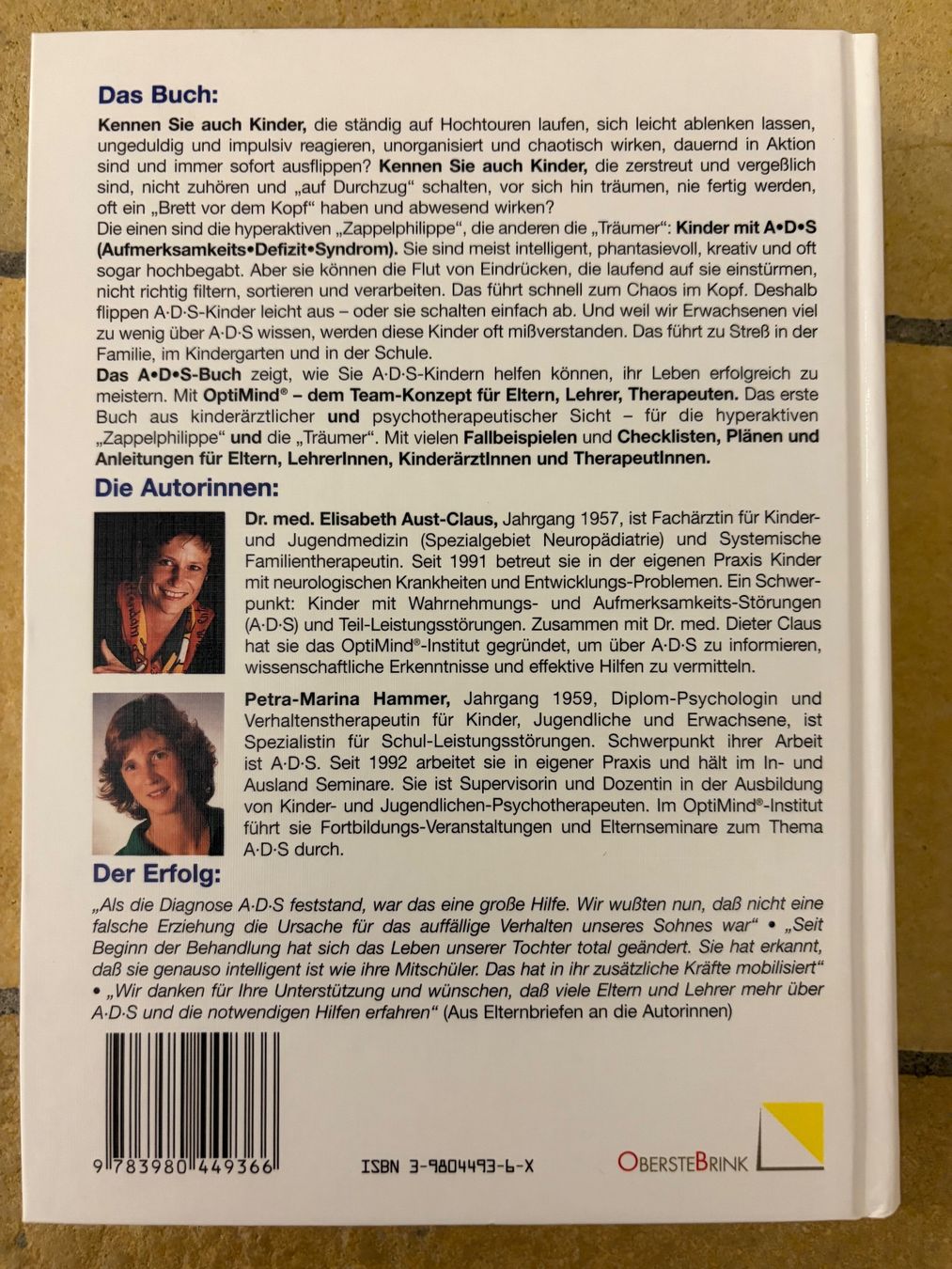 Bücher: DAS ADS BUCH – Gebraucht aus Wattwil von jopara 1