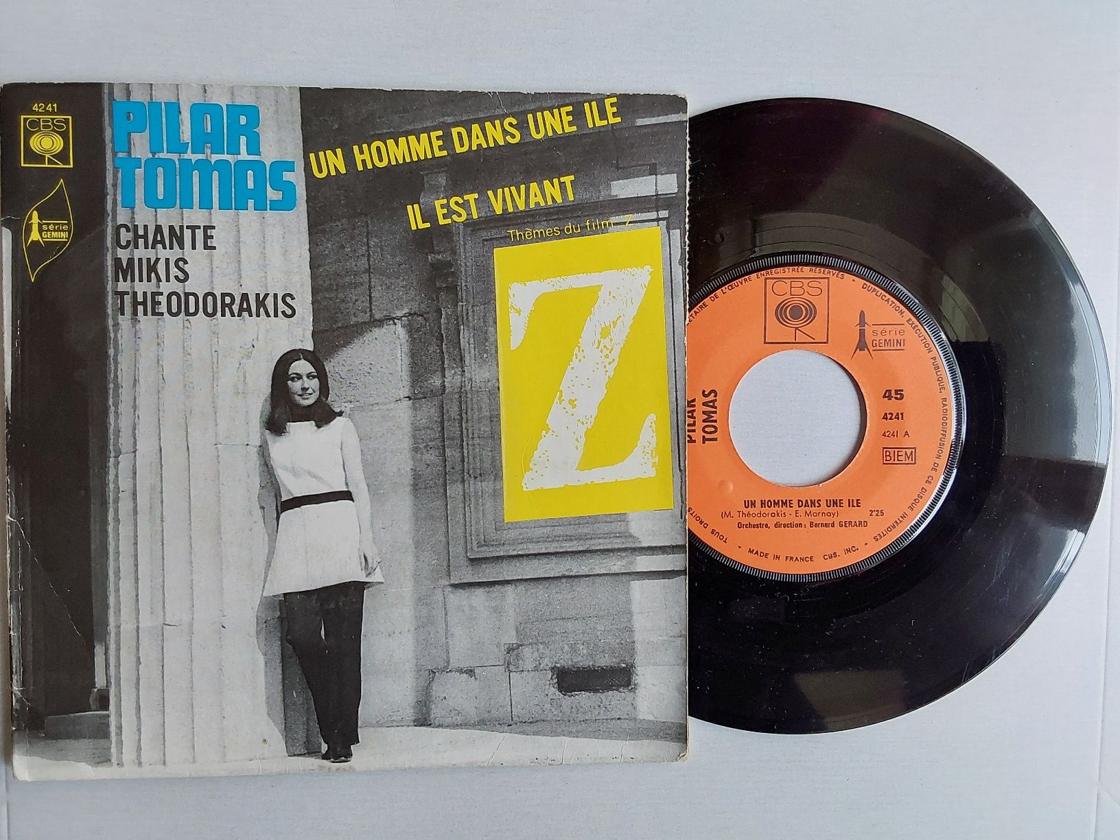 Schallplatten: Vinyl Single - Pilar Tomas Chante Mikis Theodorakis – Gebraucht aus Villeret von Fil11