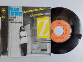 Vinyl Single - Pilar Tomas Chante Mikis Theodorakis