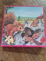 Puzzle bois écureuils 30 pièces état correct