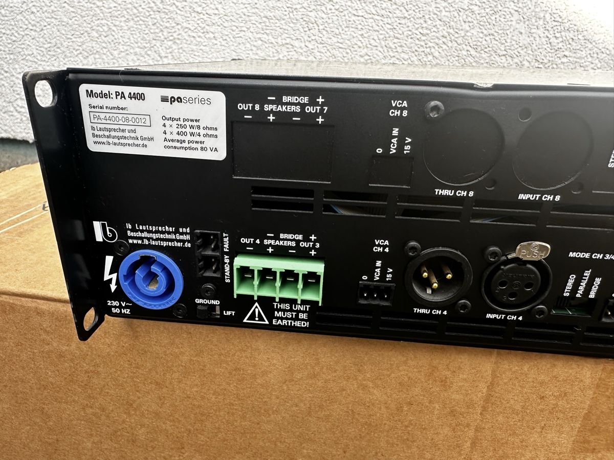 Amplificatori: Ib PA 4400. 4 Channel ClassD Amplifier. – Usato da Zürich venduto da deftwow 9