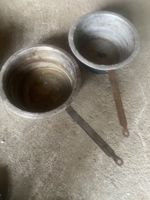 Kochtoepfe Metall mit Stiel 2er Set gebraucht