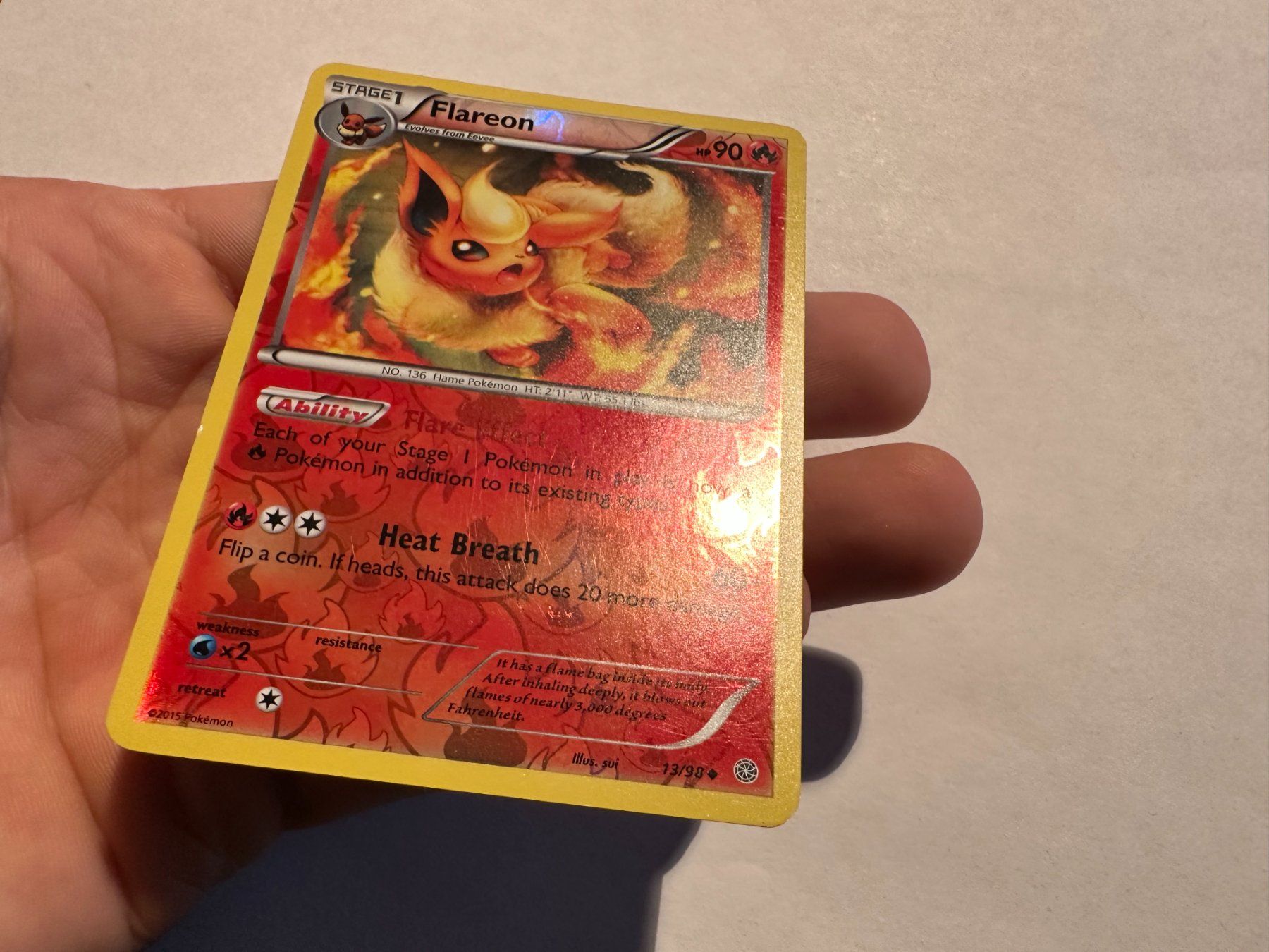Pokémon Carte collezionabili: Flareon reverse holo Ancient Origins EN – Usato da Hagendorn venduto da Pokecollectorch 1