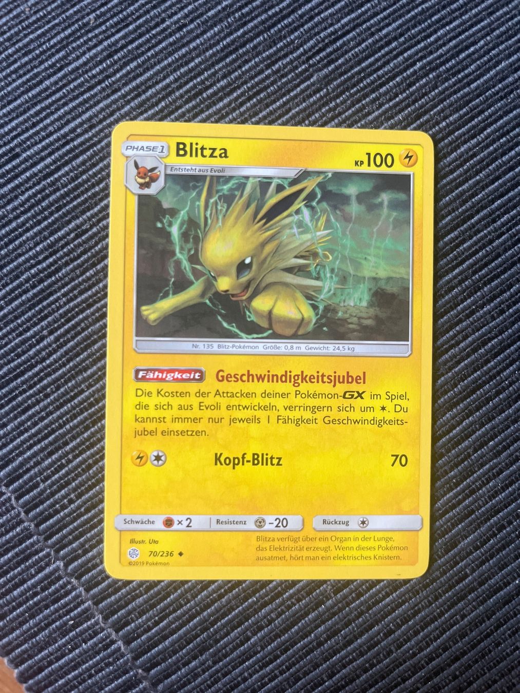 Pokémon Carte collezionabili: Pokemon Blitza non Holo Cosmic Eclipse Deutsch NM – Nuovo (secondo la descrizione) da Wabern venduto da Collectfun