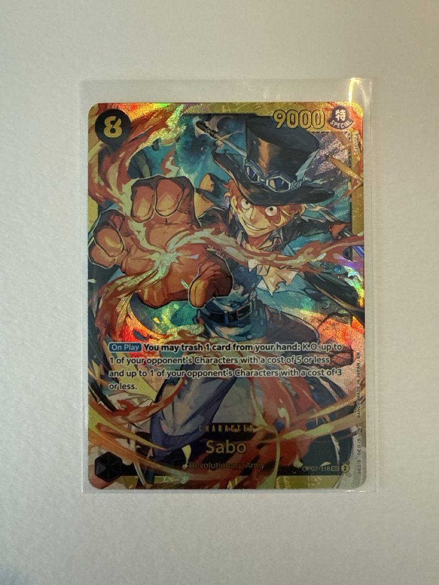 Bandai Carte collezionabili: One Piece TCG OP07-118 Sabo SEC – Nuovo (secondo la descrizione) da Dübendorf venduto da godpack 1