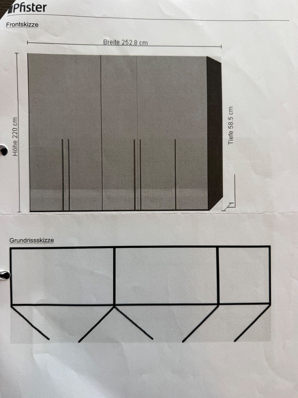 Pfister Armoires: Kleiderschrank Spiegelfront hochwertig – D'occasion à Wollerau par reg_gvc6 2
