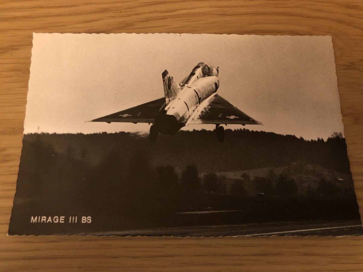 Cartoline postali: AK Mirage III BS – Usato da Buochs venduto da snowman07