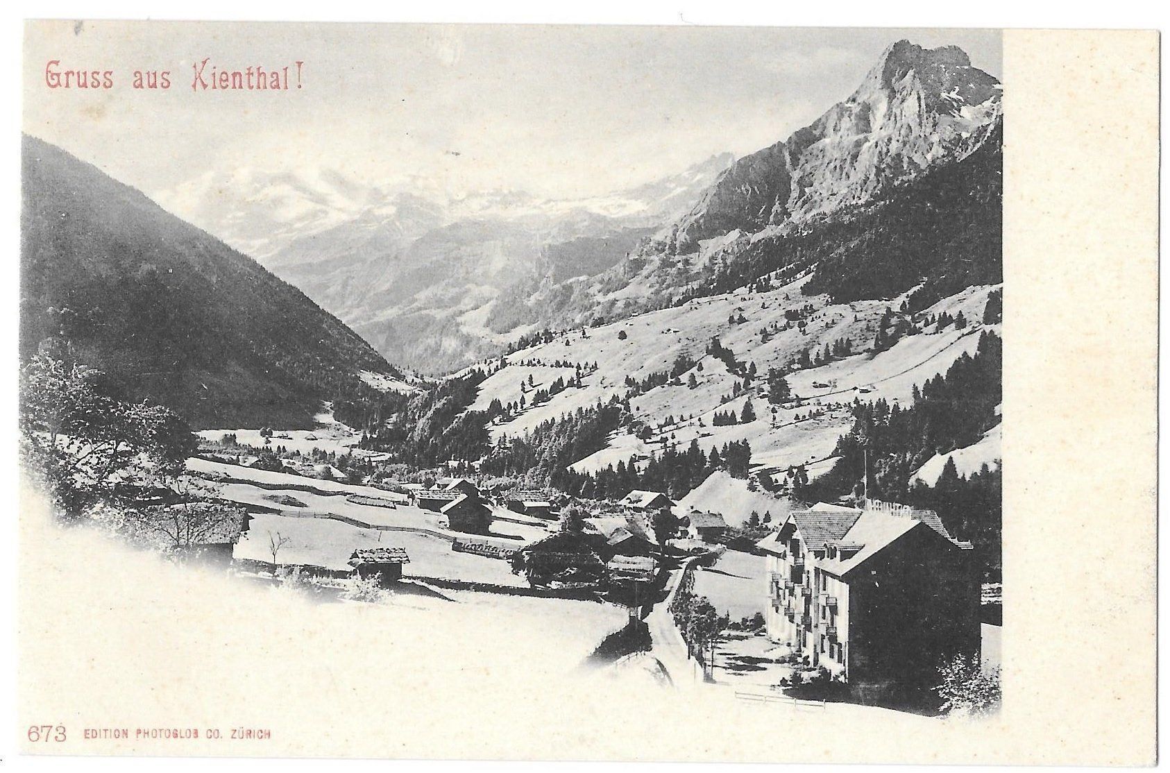 Cartoline postali: Kiental Teilansicht – Usato da Olten venduto da clotaldi