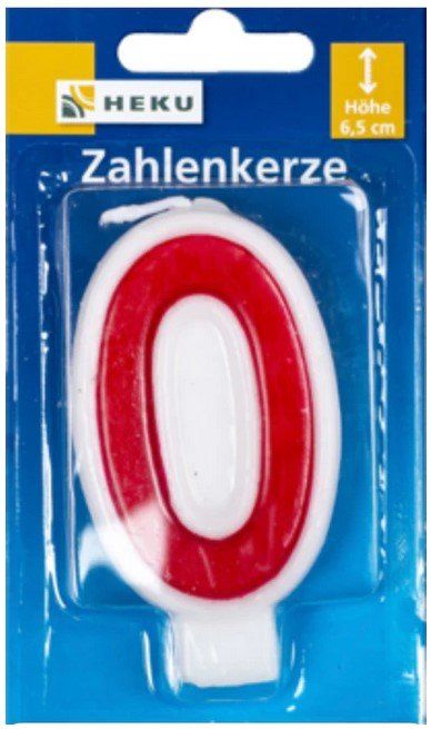 Kerzen: Zahlenkerze 6.5 cm 0 – Neu und originalverpackt aus Oensingen von Liquidations-Shop