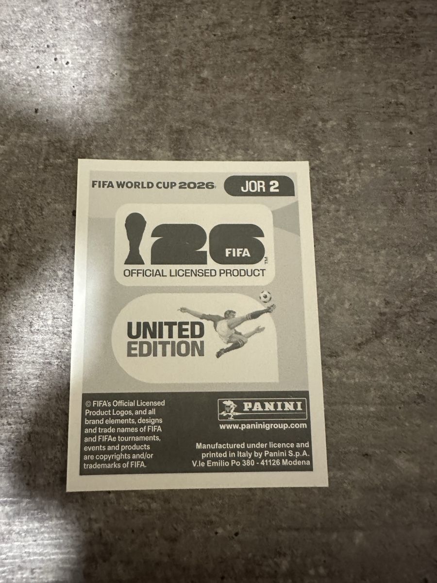 Panini Carte collezionabili: JOR 2 , FIFA WORLD CUP 2026 PANINI  – Nuovo (secondo la descrizione) da Frauenfeld venduto da 1PegPeg1 1