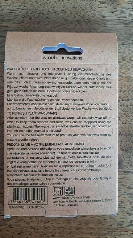 Cura del viso: Vegane Wachstücher inkl Wachs – Usato da Schwyz venduto da Ser_z6mr 2