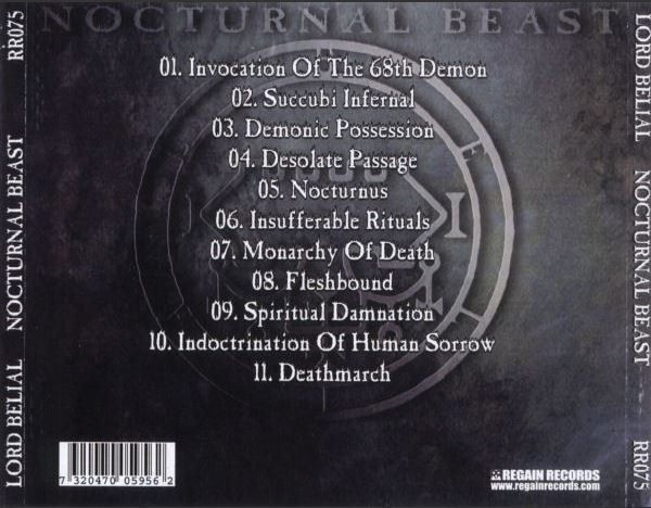 CD: Lord belial - Nocturnal beast – Usato da St-Cergue venduto da VeganWarrior 1
