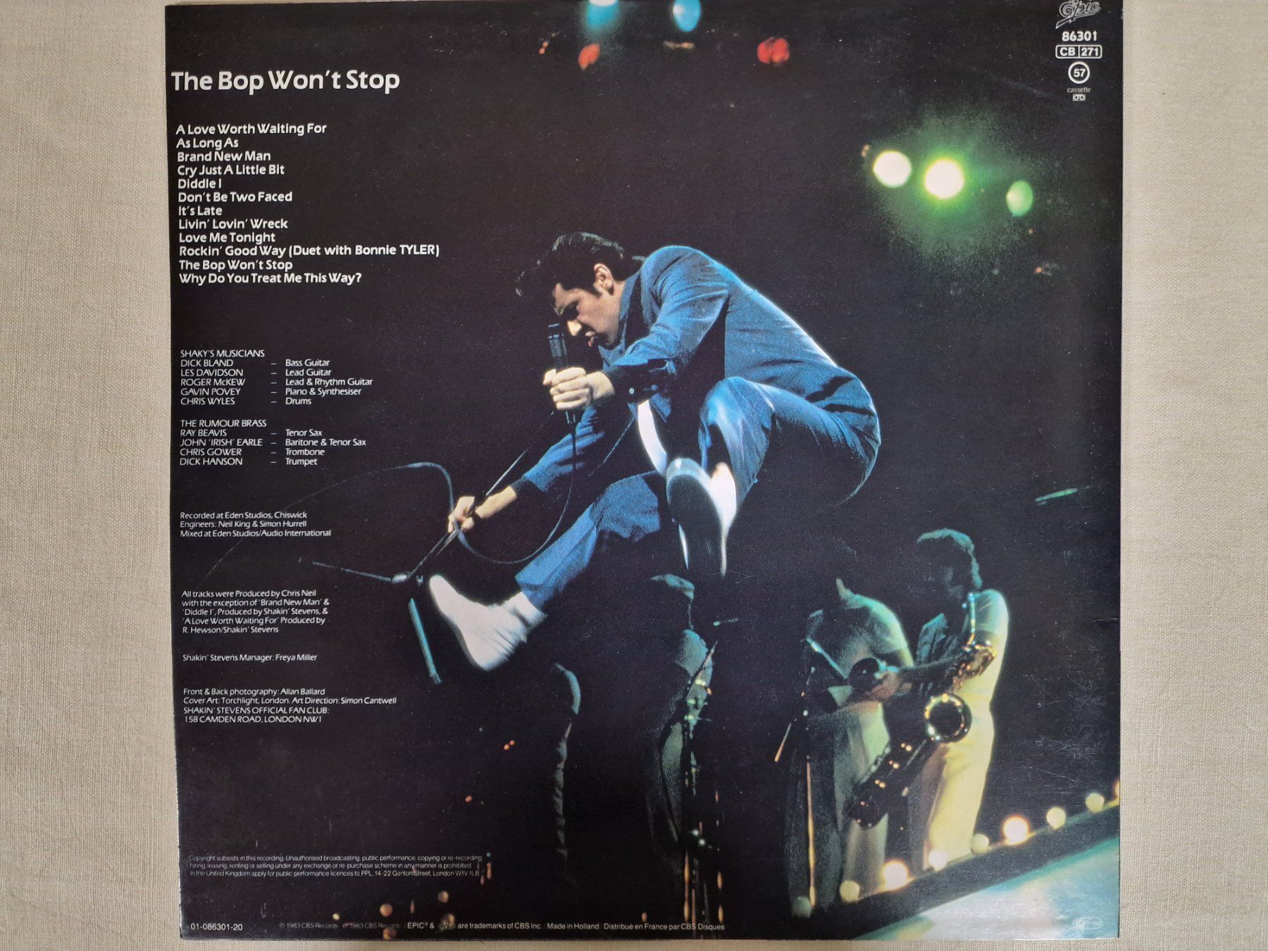 Schallplatten: Shakin' Stevens LP – The Bop Won't Stop – Gebraucht aus Root von atelier22 1