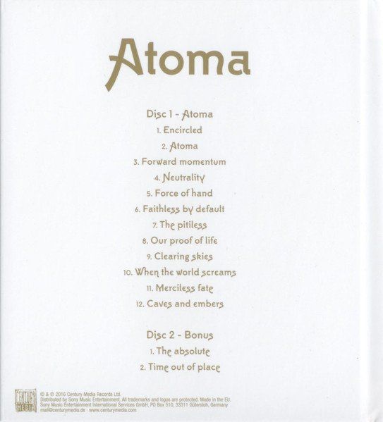CD: Dark Tranquillity - Atoma - Limited Edition, Mediabook – Usato da Brittnau venduto da Zibu 3