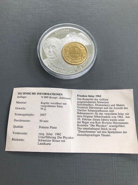 Tutti le monete: Franken Inlay 1962 – Nuovo (secondo la descrizione) da Emmenbrücke venduto da DanielStulz62 3