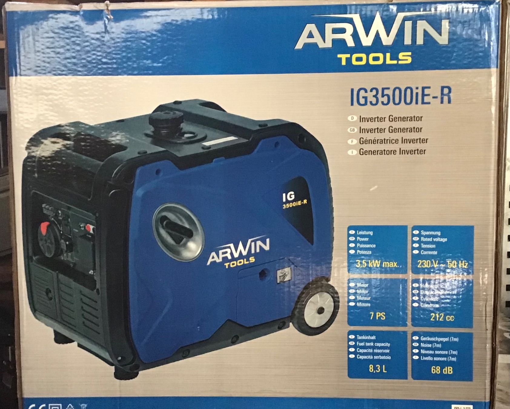 Generatori di corrente: Generator . Neu und ungebraucht . Arwin – Nuovo e nell'imballaggio originale da Mitlödi venduto da Rauti