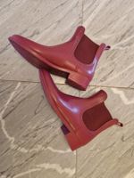 Bottines de pluie T 38 framboise