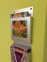 Zeitschriften- Wandhalterung aus Alu