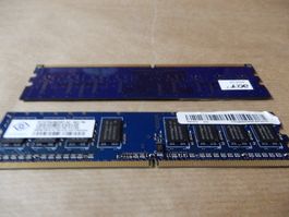 2x 1GB DDR3 RAM Arbeitsspeicher 1Rx8 PC3-10600U-9-10-B1