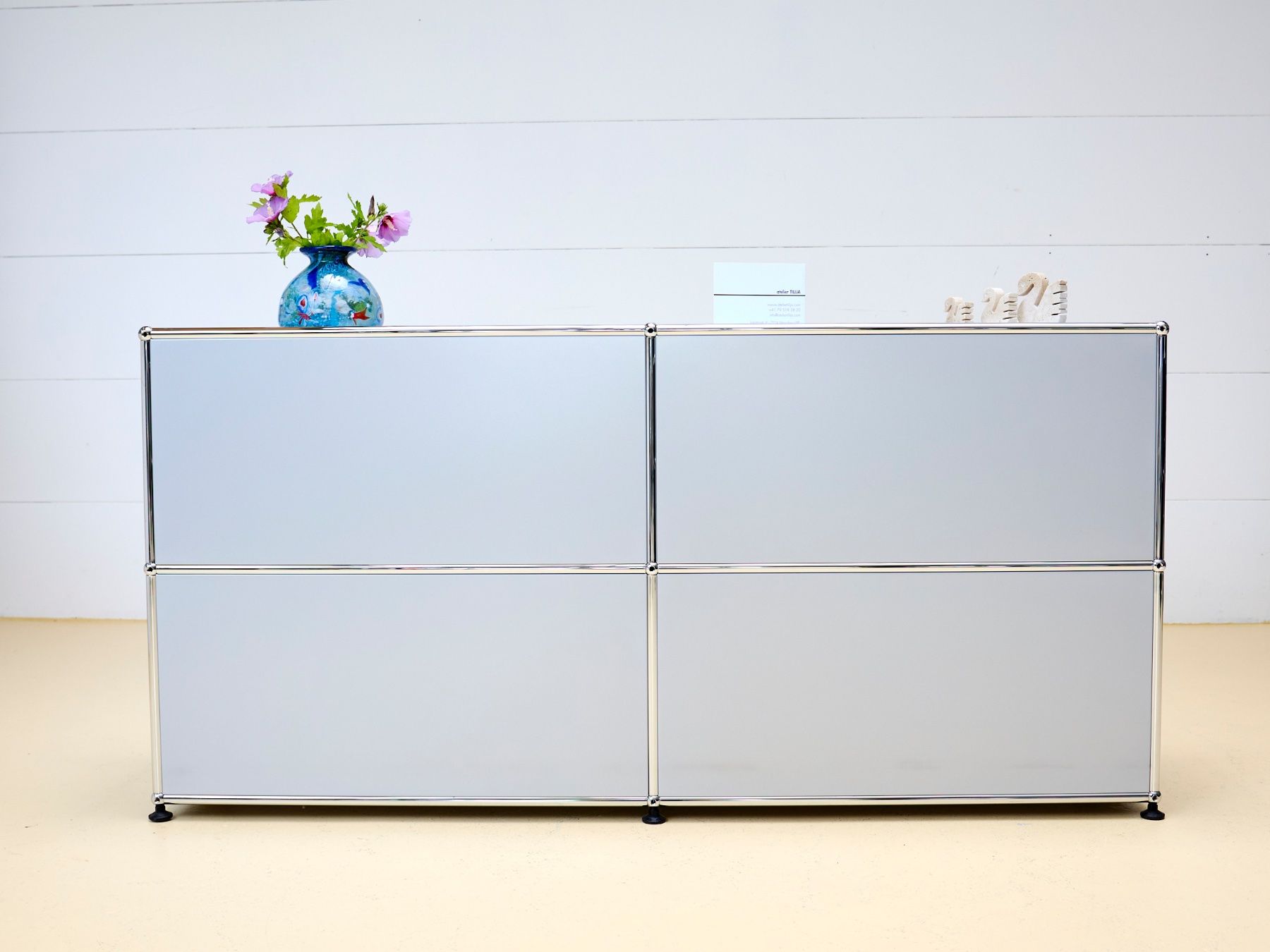 USM Cassettiere: USM Sideboard in Mattsilber – Usato da Meinisberg venduto da atelier_TILIJA 9