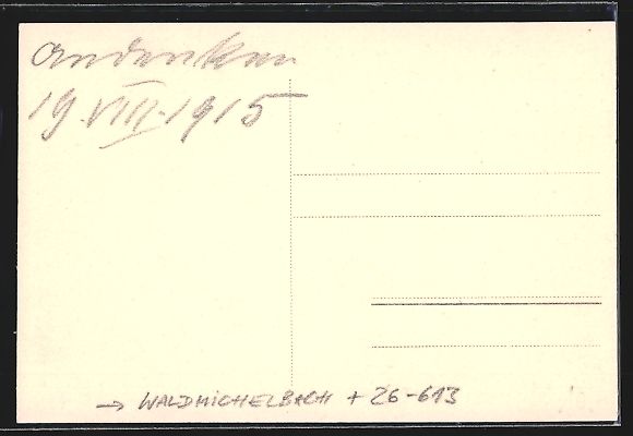 Cartoline postali: Handgemalt: Waldmichelbach, Darstellung  – Usato da Berlin venduto da bartko-reher 1