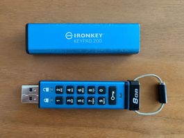 Kingston Ironkey Keypad 200, 8GB, USB 3.2 Gen 1 USB-Stick