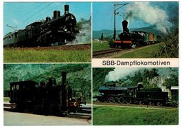 SBB-Dampflokomotiven, um 1980