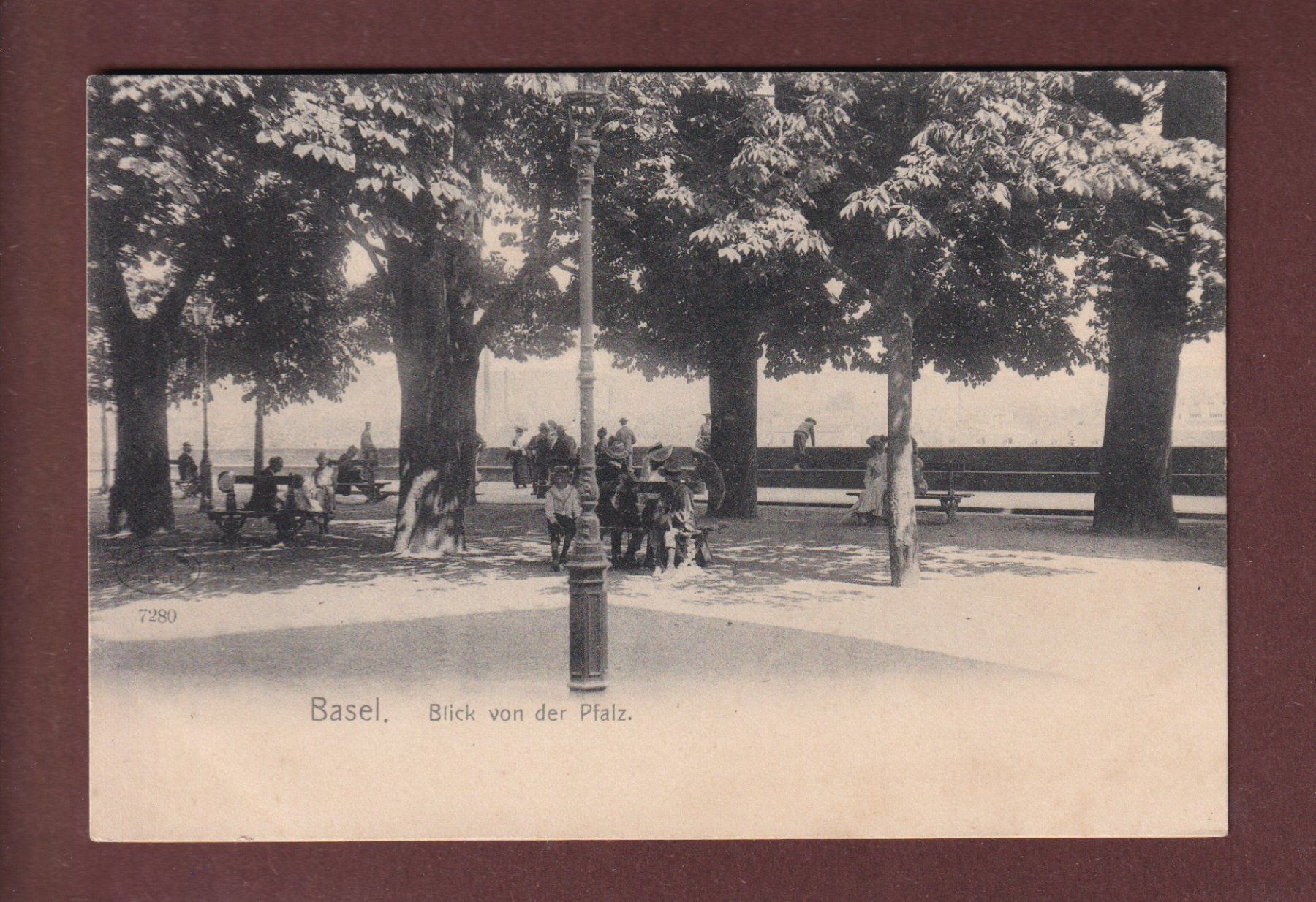 Cartes postales: BASEL - Blick von der Pfalz – D'occasion à Pully par nicecards-shop