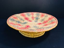 Vintage Korbschale Platte Teller