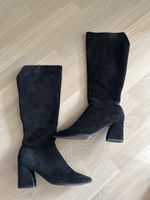 KENNEL & SCHMENGER, schwarze Wildleder-Stiefel, NEU