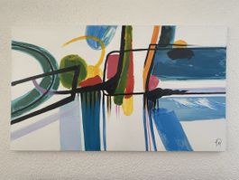 Abstraktes Bild Acryl auf Leinwand