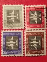 DDR Briefmarken Luftpost Flugzeuge, 4er Set, Top Zustand!
