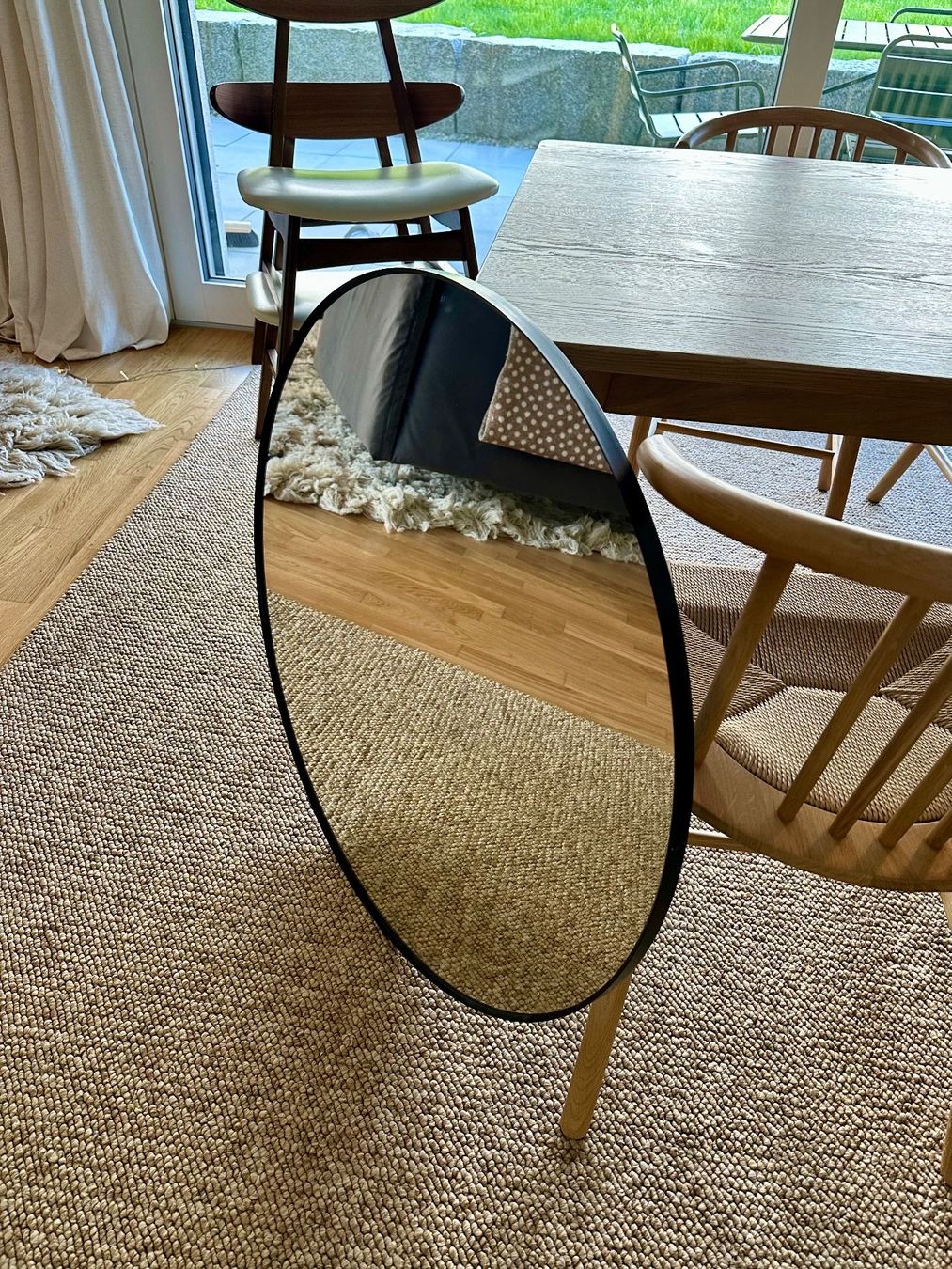 Ikea Miroirs: Spiegel IKEA Lindbyn 80 cm, Schwarz – D'occasion à Uitikon Waldegg par den_kys7 3