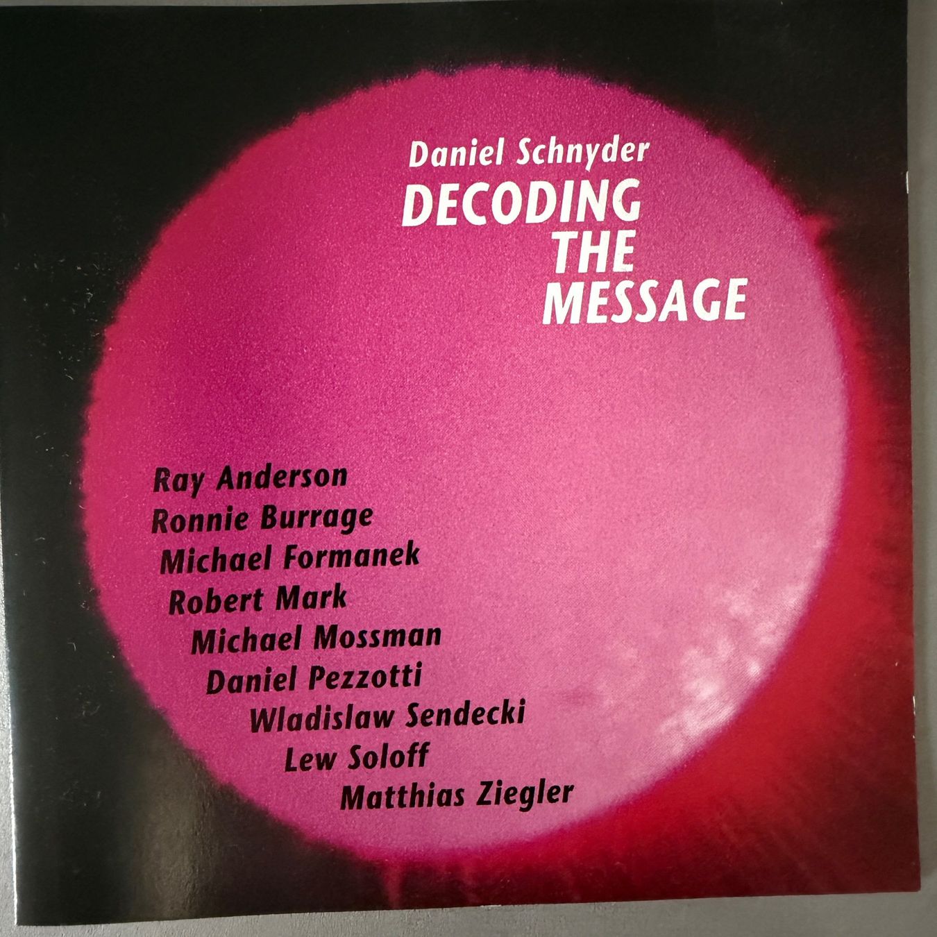 CDs: Daniel Schnyder – Decoding The Message (CD Enja) 1990 Soloff – Gebraucht aus Zug von Mirare9