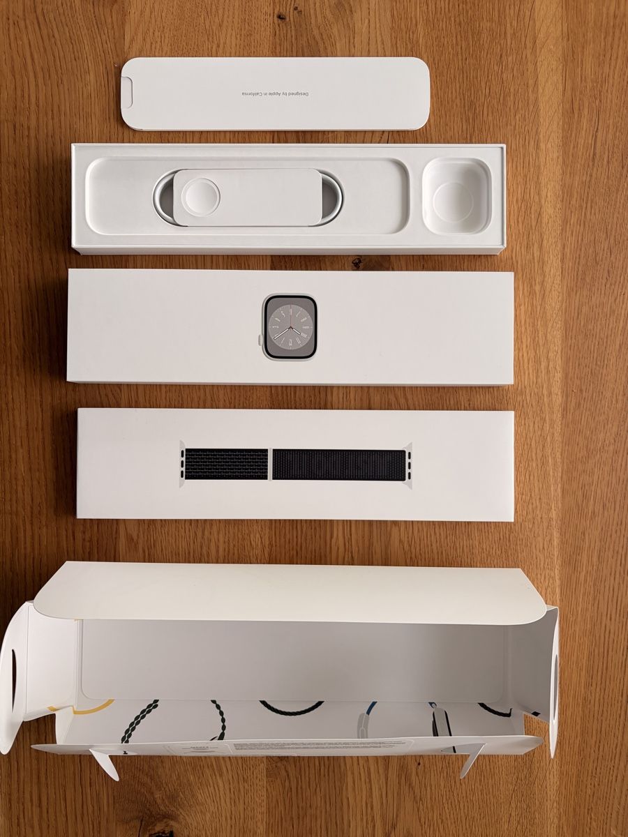 Apple Smartwatch: Apple Watch Series 8, 45mm silber – Gebraucht aus Bremgarten AG von bostonceltics