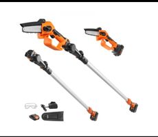 Mini Kettensäge mit Akku 20V 2Ah Bürstenloser Motor 2 in 1