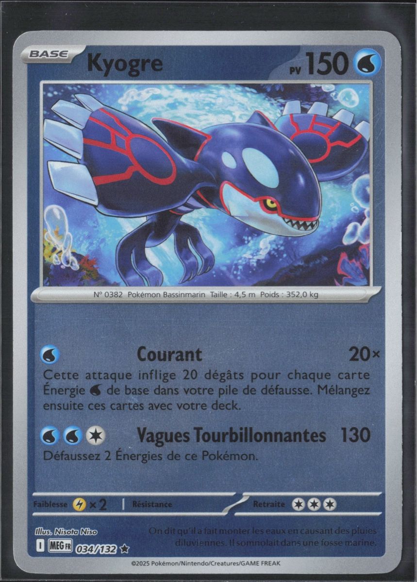 Pokémon Cartes à collectionner: POKÉMON / Kyogre / Mega Evolution / Reverse 🇫🇷 – D'occasion à Herzogenbuchsee par TCG-High-Quality