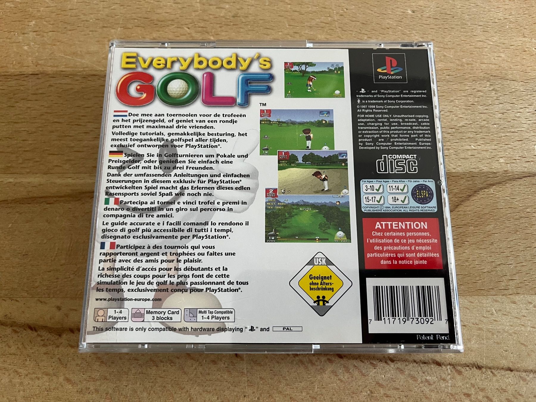 Sony Giochi: Everybody's Golf, Sony PlayStation PS1 – Usato da Thalwil venduto da ranx 2