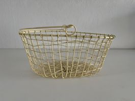 Korb aus Metalldraht / Shabby Chic