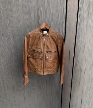 Veste zadig&voltaire cuire brune 