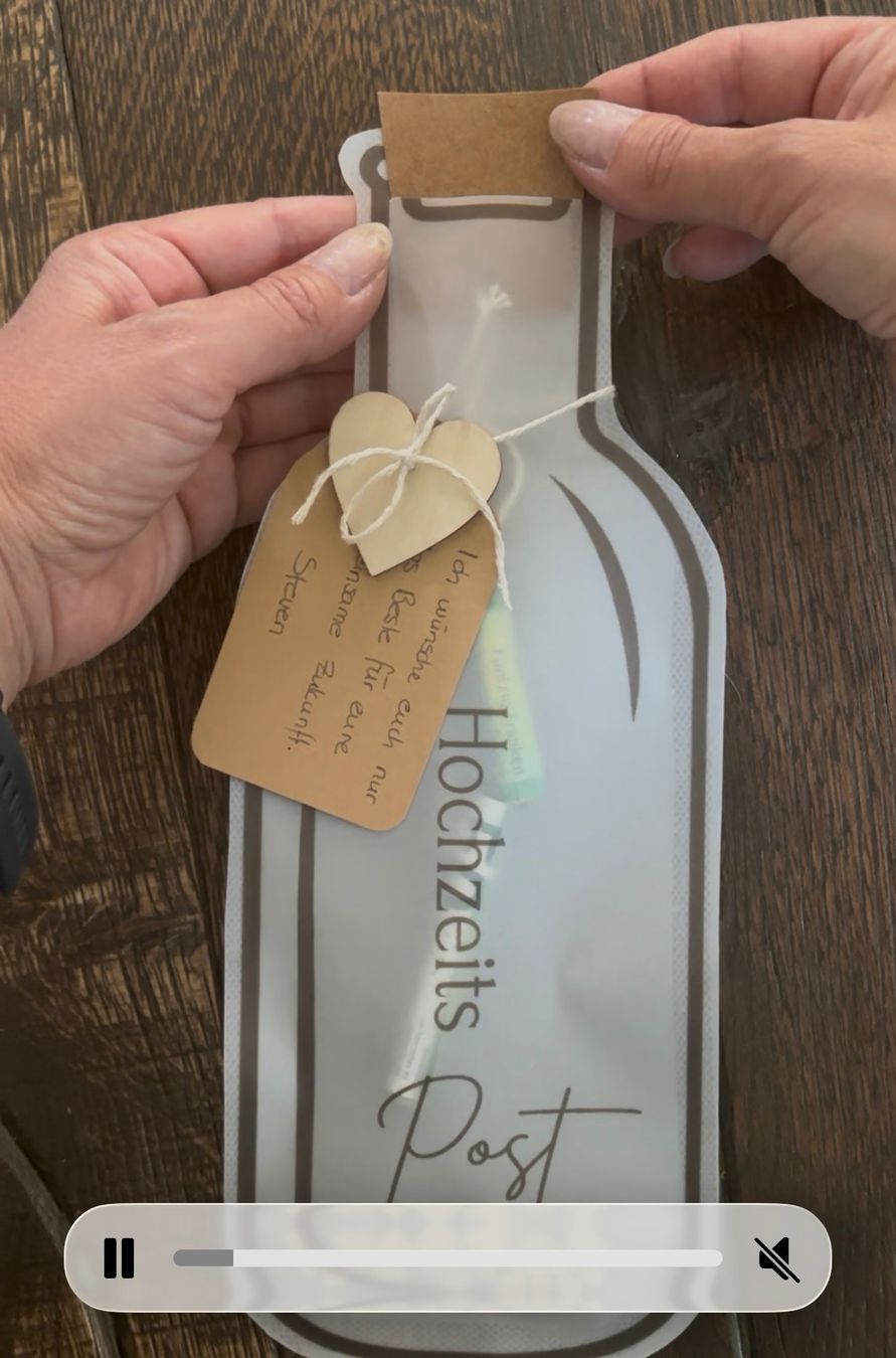 Tutte le decorazioni: Schüttelkarte Hochzeits-Post Flasche neu – Nuovo (secondo la descrizione) da St. Niklaus VS venduto da loumonrohandmade 1