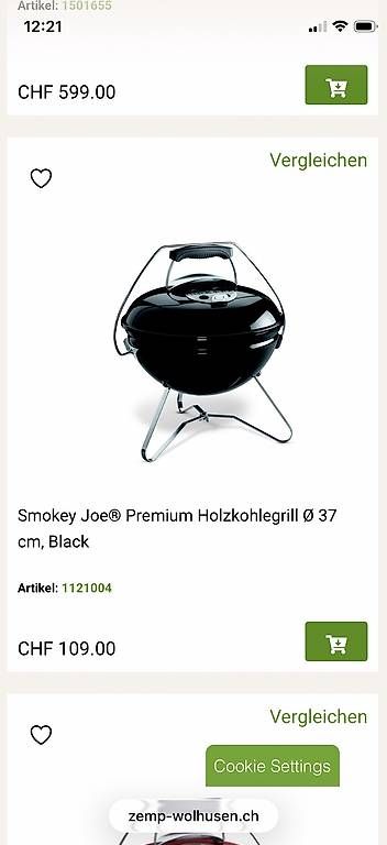 Weber Grills: Weber Holzkohle-Grill  Smokey Joe – Gebraucht aus Buttisholz von eve_xs7d 2