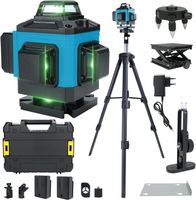 Kreuzlinienlaser 4x360° 16 Linien 2 Akkus mit Stativ
