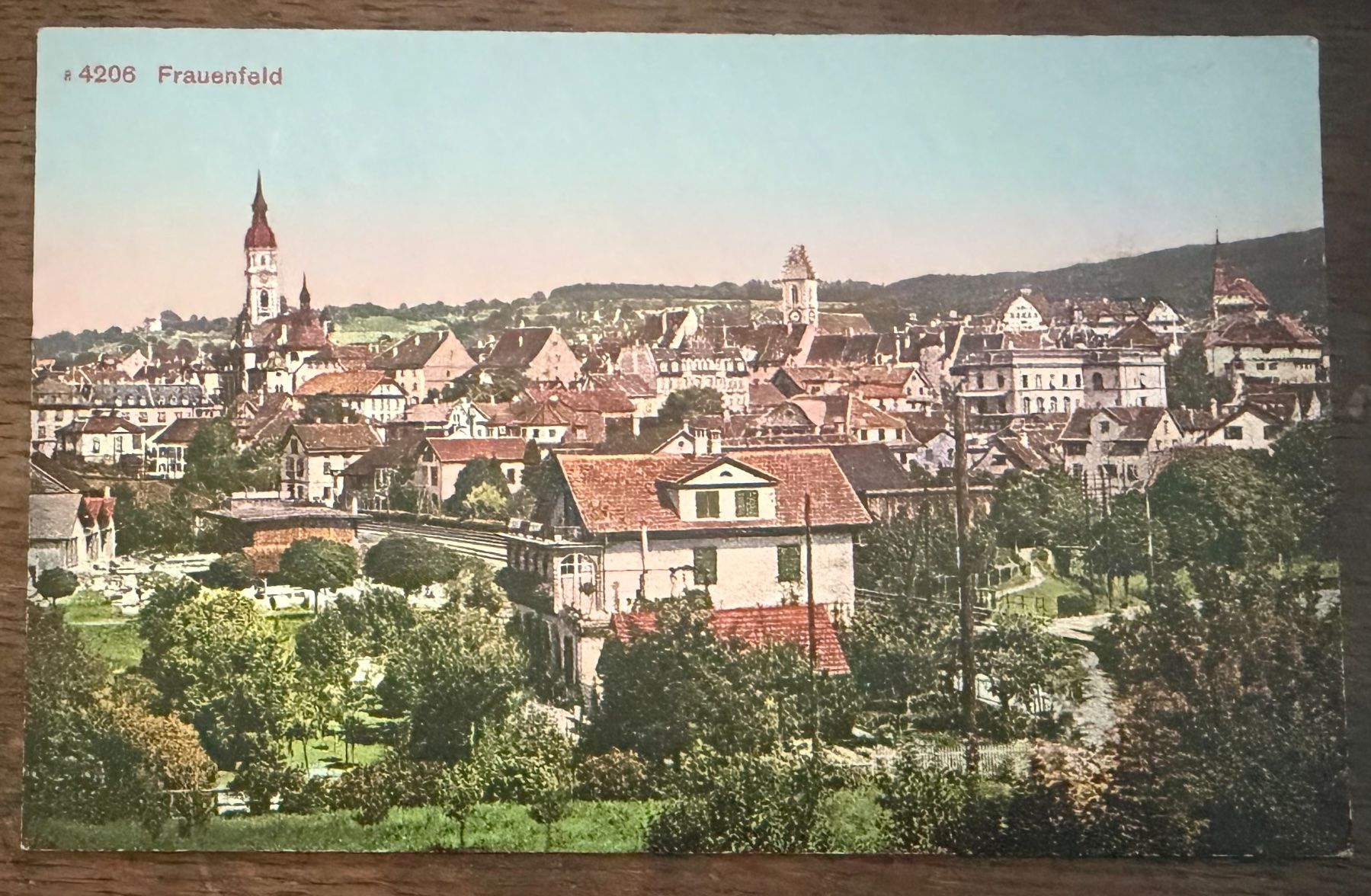 Cartoline postali: FRAUENFELD -  Ansichtskarte – Usato da Tegerfelden venduto da siebenmacky