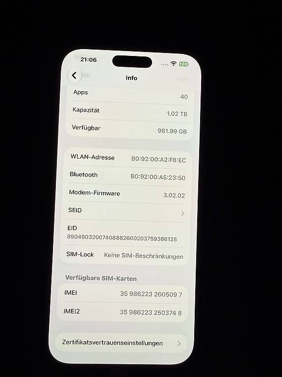 Telefoni cellulari / Smartphones: iPhone 16 Pro Max 1 TB – Nuovo e nell'imballaggio originale da Mörschwil venduto da ele_7fx8 4