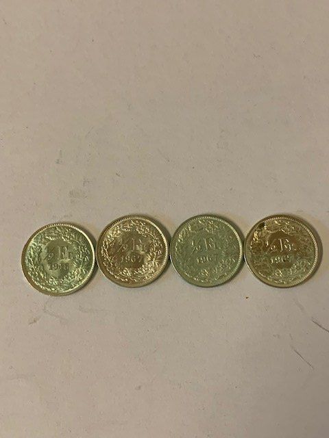 Tutti le monete: 4 x 50 Rappen – Usato da Gams venduto da Schaf4