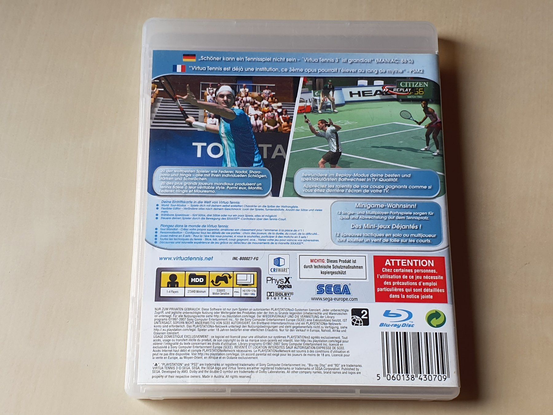 Sony Giochi: Virtua Tennis 3 – Usato da Stansstad venduto da collectorsshop 1